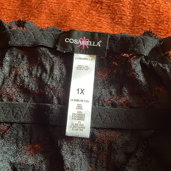 Cosabella longline curvy fit lace bralette.  SZ 2X - Picture 9 of 11